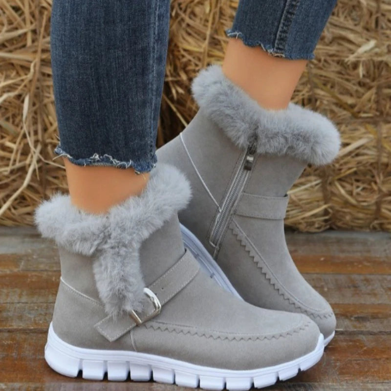 Bottes Chaudes Fashicole d'Hiver avec Boucle