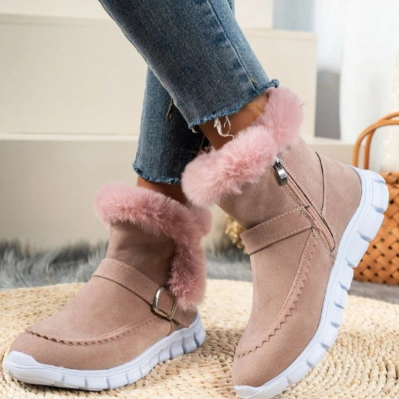 Bottes Chaudes Fashicole d'Hiver avec Boucle